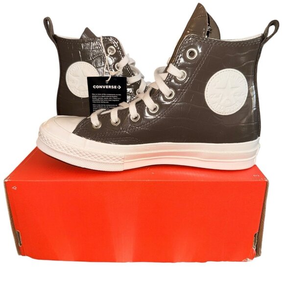 Converse Chuck 70 Skate High Shoes Brown Women's Size 7 Leather Sneakers A07656C - Picture 1 of 6